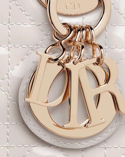 Mini Lady Dior Bag
Latte Patent Cannage Calfskin
