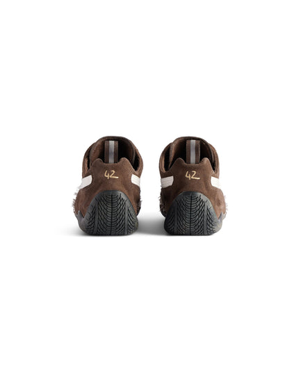 SPEEDCAT SUEDE BALENCIAGA IN BROWN/WHITE/BLACK