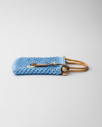 Cotton crochet mini-handbag
