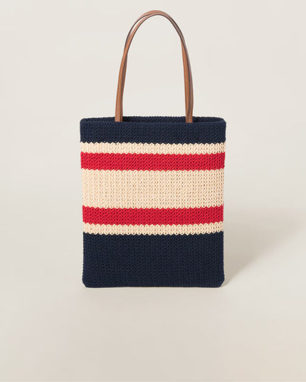 Rafya Efektli Dokuma Tote Bag