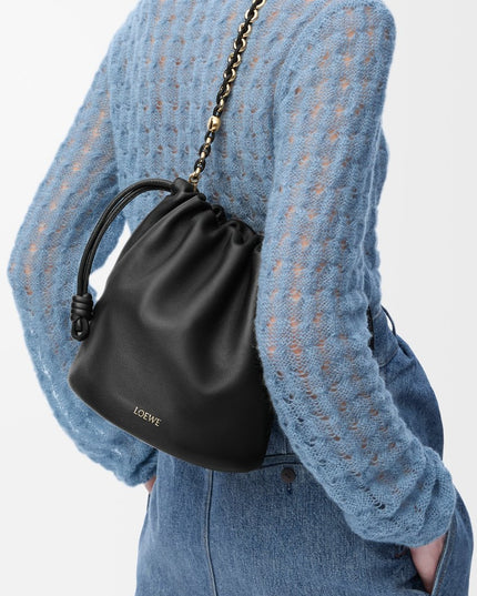 LOEWE Flamenco purse bucket in mellow nappa lambskin