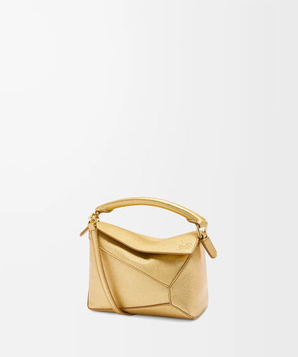LOEWE Mini Puzzle Edge bag in laminated lambskin