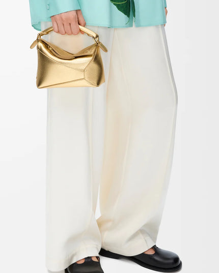 LOEWE Mini Puzzle Edge bag in laminated lambskin
