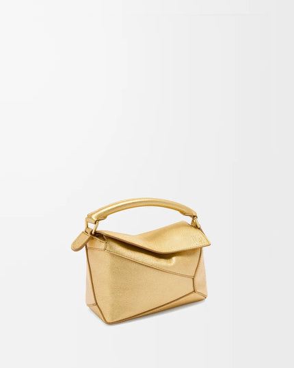 LOEWE Mini Puzzle Edge bag in laminated lambskin
