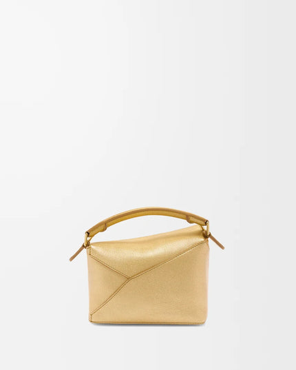 LOEWE Mini Puzzle Edge bag in laminated lambskin