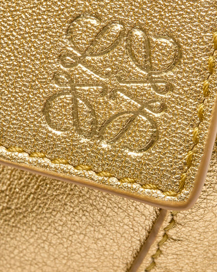 LOEWE Mini Puzzle Edge bag in laminated lambskin