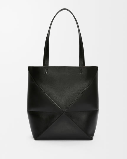 LOEWE Medium Puzzle Fold tote in shiny calfskin