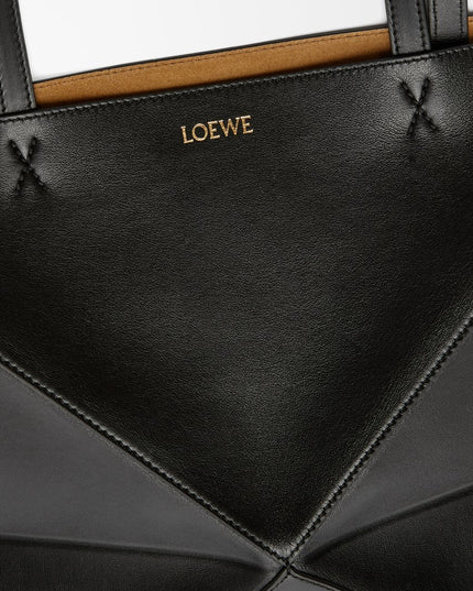 LOEWE Medium Puzzle Fold tote in shiny calfskin