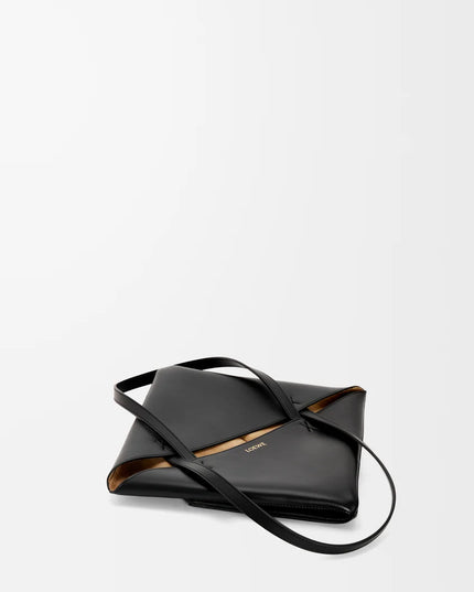 LOEWE Medium Puzzle Fold tote in shiny calfskin