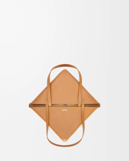 LOEWE Medium Puzzle Fold tote in shiny calfskin