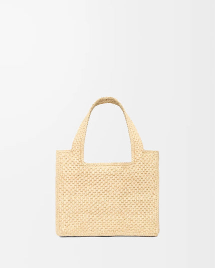 LOEWE Mini LOEWE Font tote in raffia