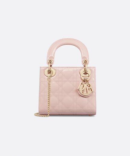 Mini Lady Dior Bag
Powder Pink Patent Cannage Calfskin