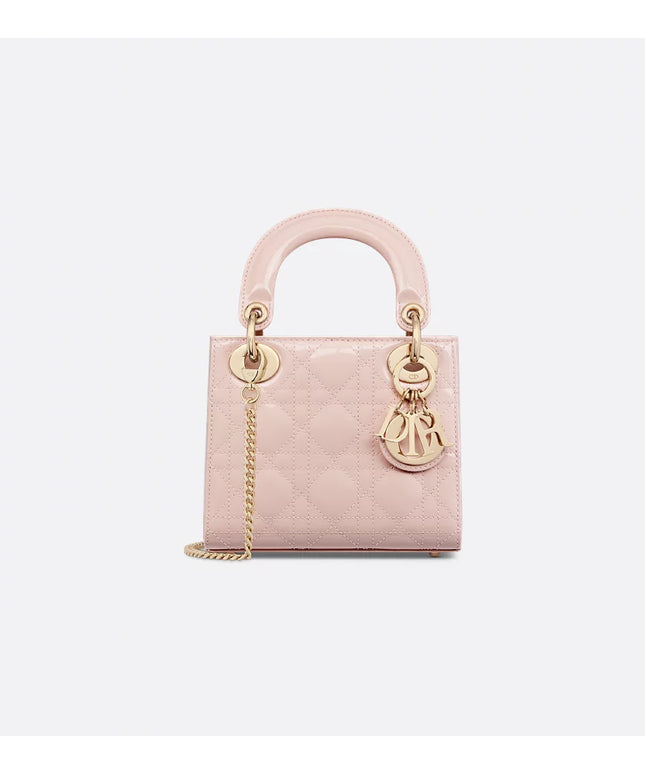 Mini Lady Dior Bag
Powder Pink Patent Cannage Calfskin