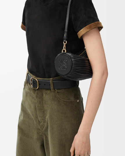 LOEWE Bracelet Pouch in pleated nappa lambskin