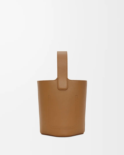 LOEWE Mini Pebble bucket in smooth calfskin