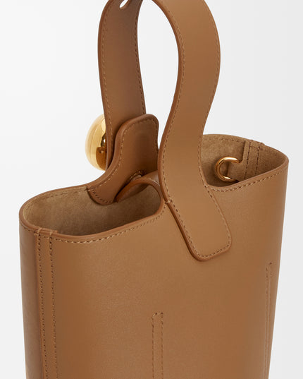 LOEWE Mini Pebble bucket in smooth calfskin