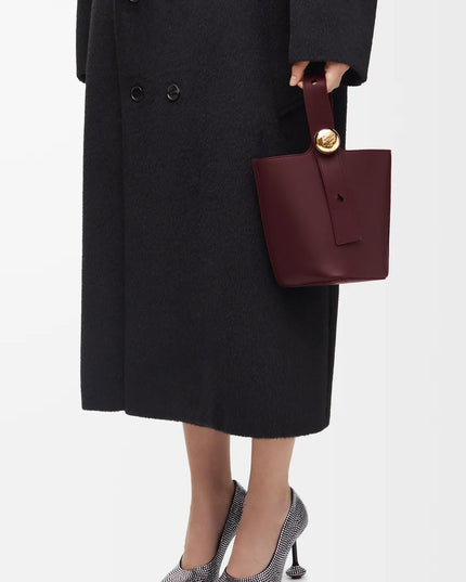 LOEWE Mini Pebble bucket in smooth calfskin