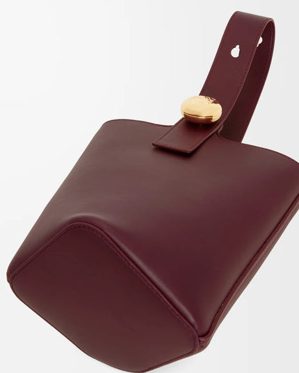 LOEWE Mini Pebble bucket in smooth calfskin