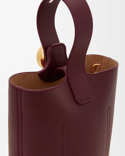 LOEWE Mini Pebble bucket in smooth calfskin