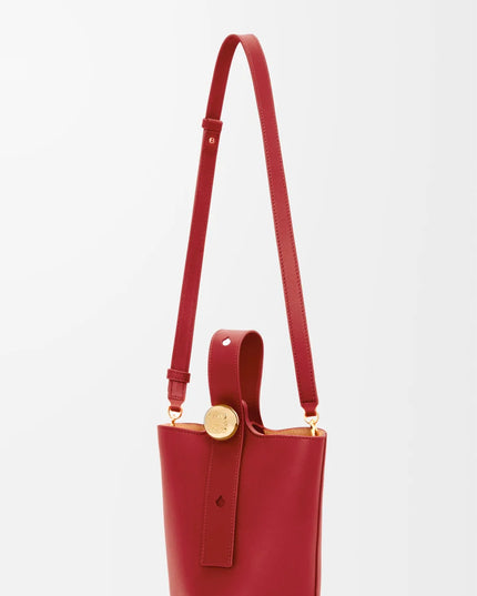LOEWE Mini Pebble bucket in smooth calfskin