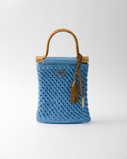 Cotton crochet mini-handbag