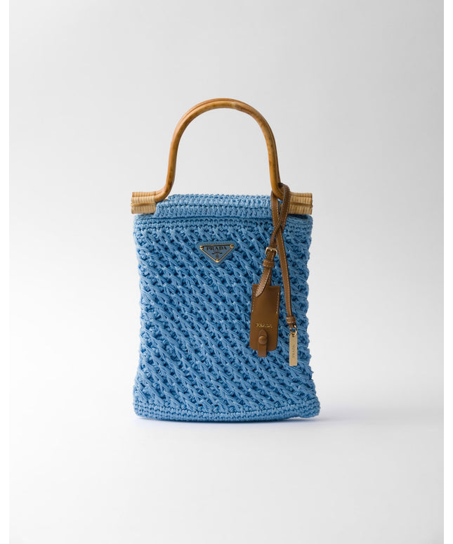 Cotton crochet mini-handbag