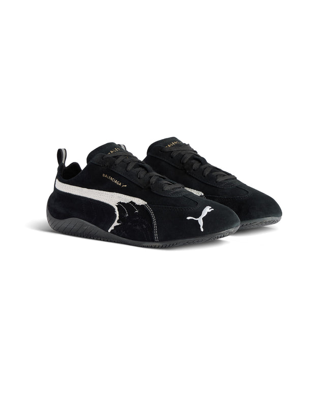 SPEEDCAT SUEDE BALENCIAGA IN BLACK/WHITE
