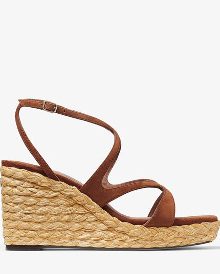 Ayla 85 Tan Suede Wedge