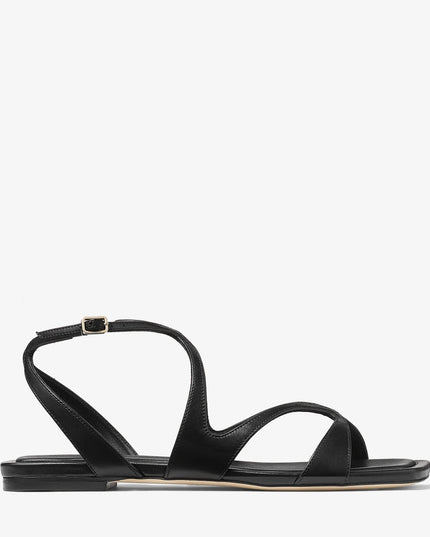 Ayla Flat Black Nappa Leather Flats