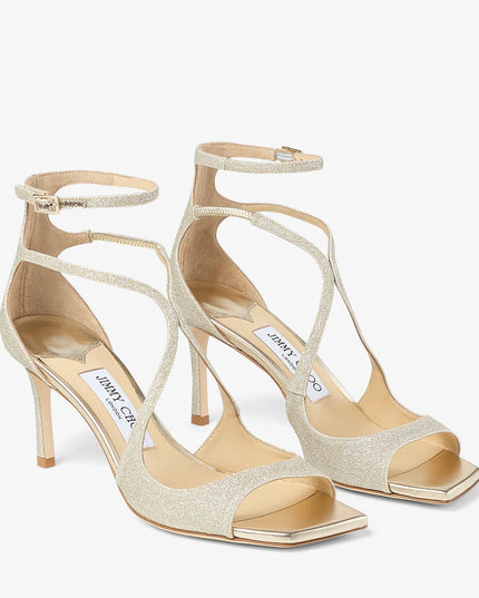 Azia 75 Platinum Ice Glitter Sandals