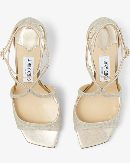 Azia 75 Platinum Ice Glitter Sandals