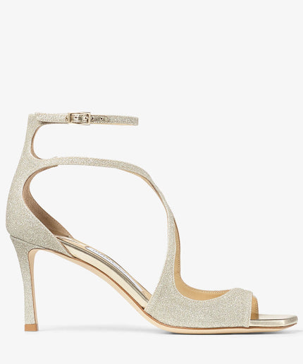 Azia 75 Platinum Ice Glitter Sandals