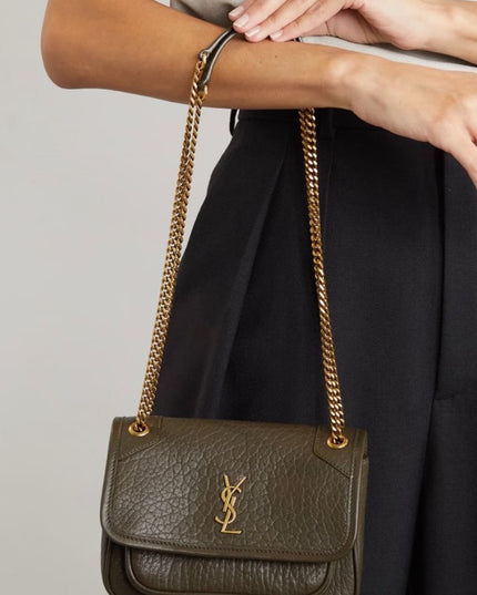 Niki medium leather shoulder bag
