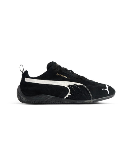 SPEEDCAT SUEDE BALENCIAGA IN BLACK/WHITE