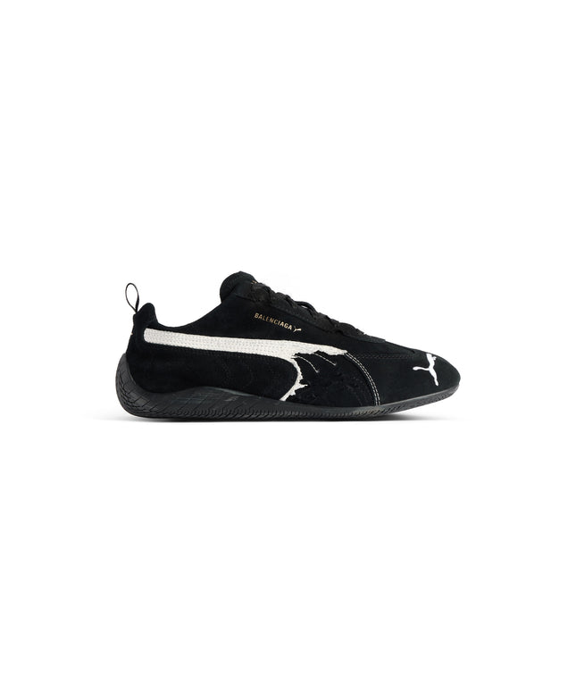 SPEEDCAT SUEDE BALENCIAGA IN BLACK/WHITE