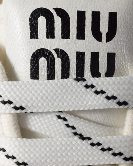 MIU MIU Denim sneakers with logo