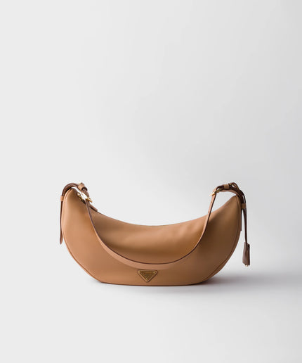 Prada Demi-lune large leather shoulder bag