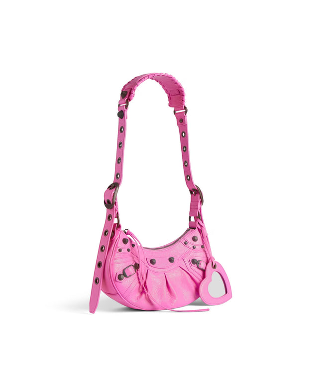 WOMEN'S LE CAGOLE SHOULDER BAG XS IN GLOSSY PINK
