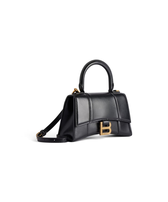 WOMEN'S HOURGLASS HANDBAG XS IN BLACK