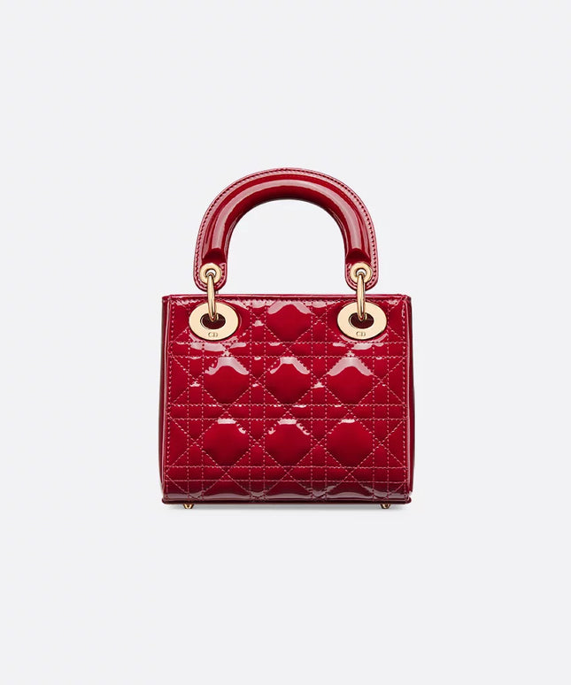 Mini Lady Dior Bag
Cherry Red Patent Cannage Calfskin