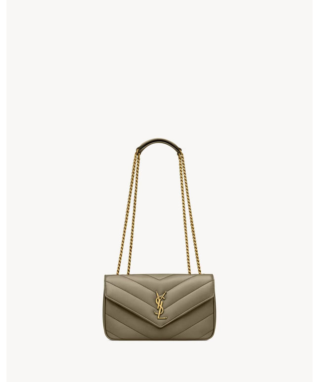 LOULOU SMALL IN MATELASSÉ LAMBSKIN
DARK STRONG MOSS