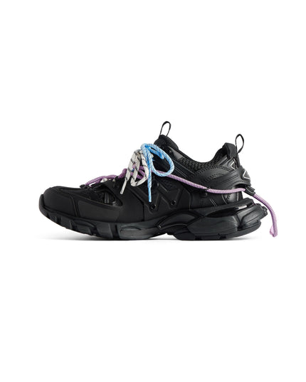 WOMEN'S TRACK TRAIL LACES SNEAKER IN BLACK/PINK/BLUE/BEIGE