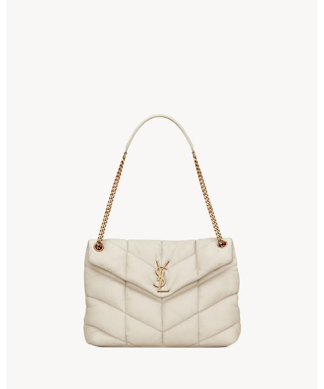 PUFFER MEDIUM IN NAPPA LEATHER
BLANC VINTAGE