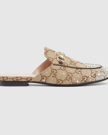 WOMEN'S PRINCETOWN SLIPPER WITH CRYSTAL HORSEBIT