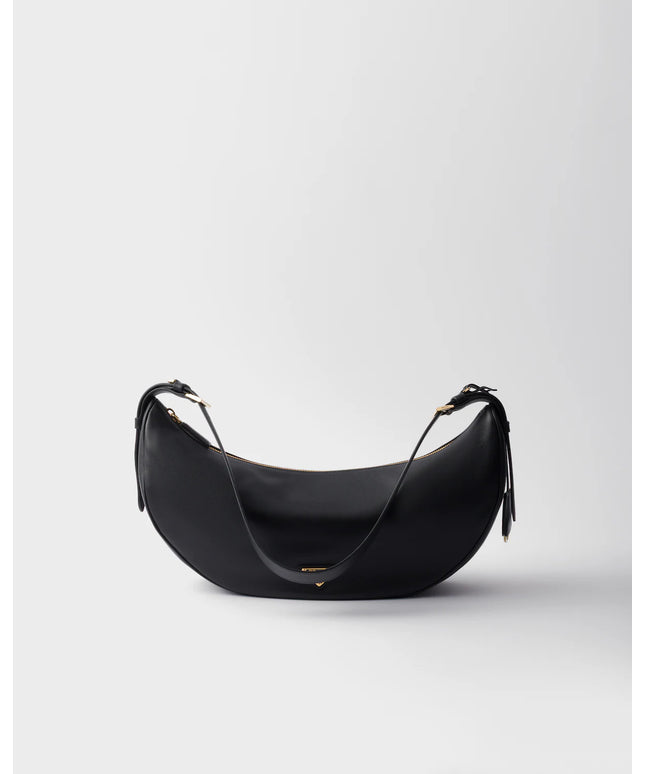 Prada Demi-lune large leather shoulder bag
