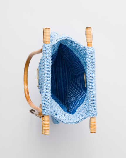 Cotton crochet mini-handbag