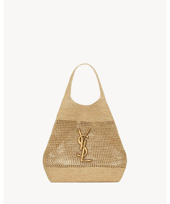 ICARE IN RAFFIA
NATUREL AND BROWN GOLD