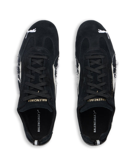 SPEEDCAT SUEDE BALENCIAGA IN BLACK/WHITE