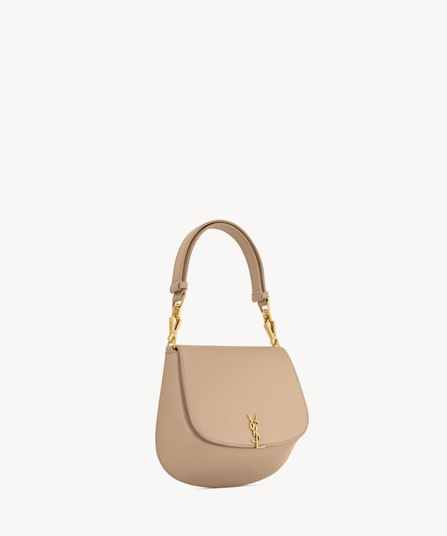 VOLTAIRE TOP HANDLE IN BOX SAINT LAURENT
DK TOFFEE