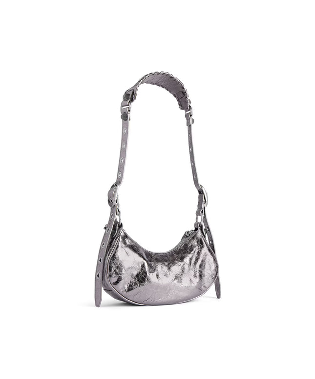 WOMEN'S LE CAGOLE SHOULDER BAG XS IN SILVER